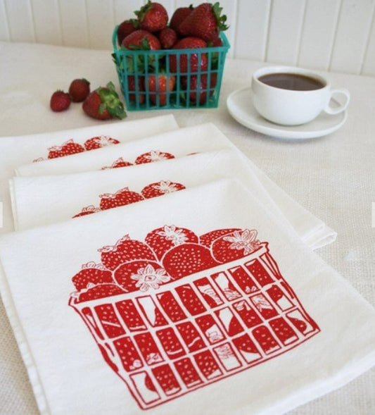 Strawberry Fields Napkins, Set of 4