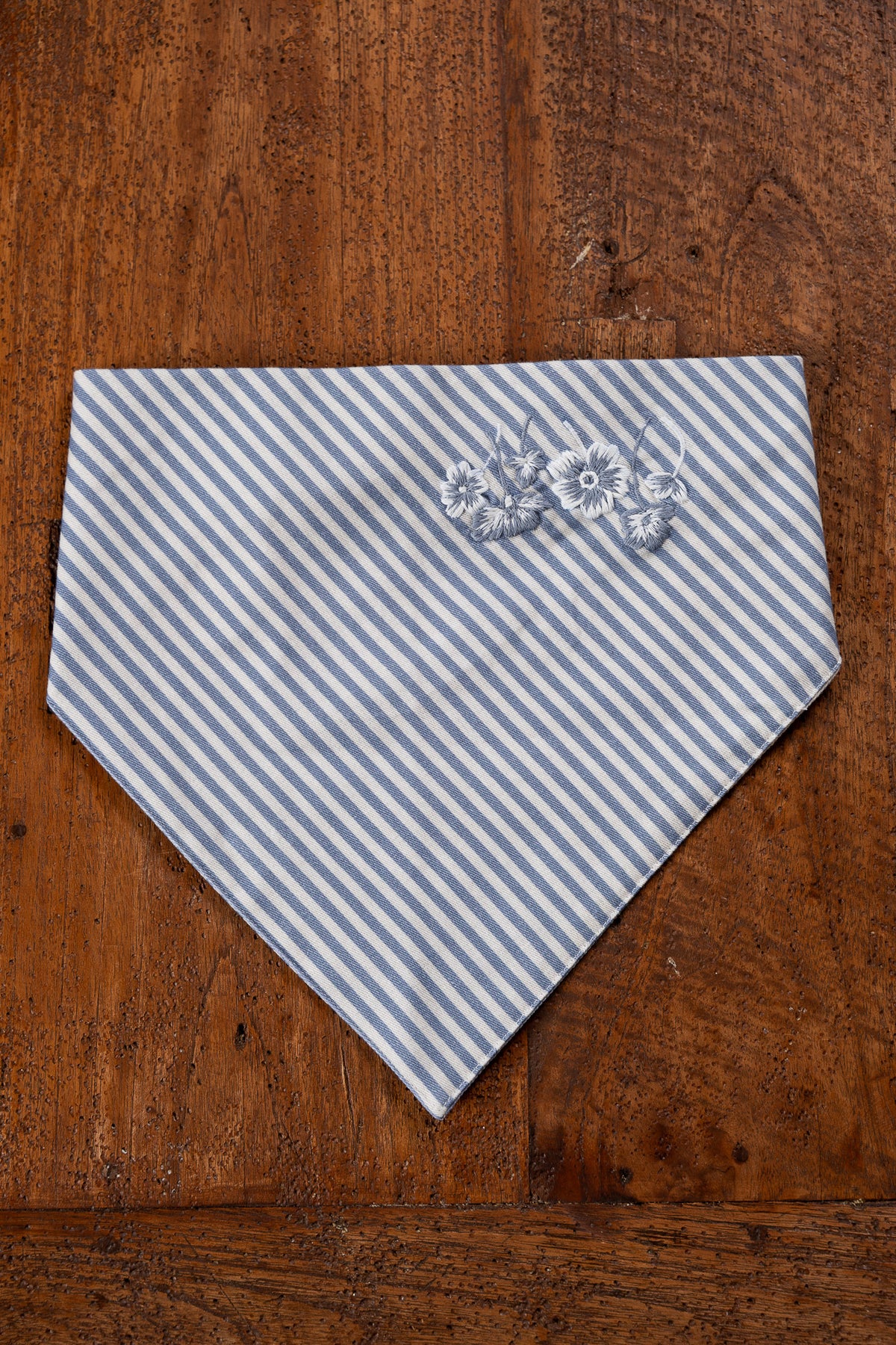 Stripe and Floral Kerchiefs, Set of 2