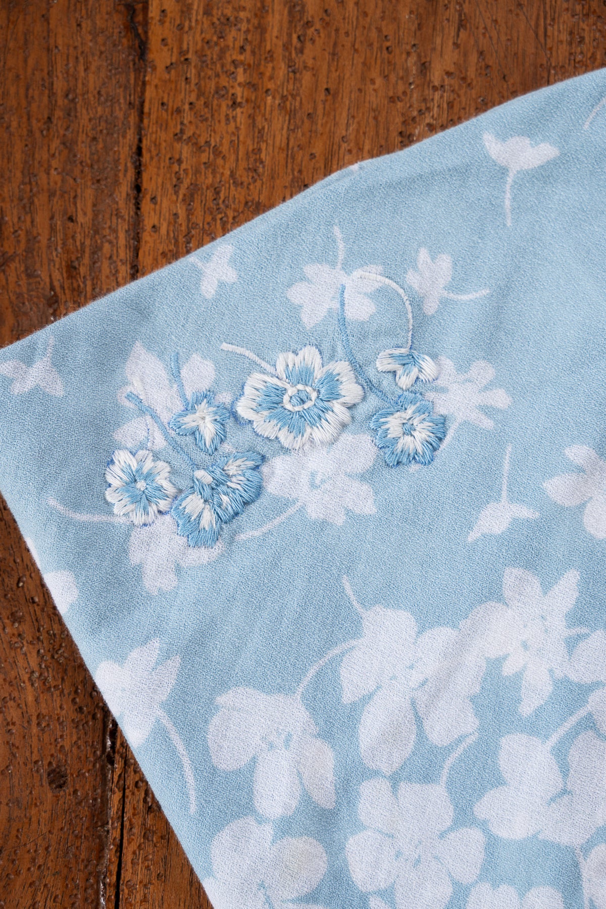 Stripe and Floral Kerchiefs, Set of 2