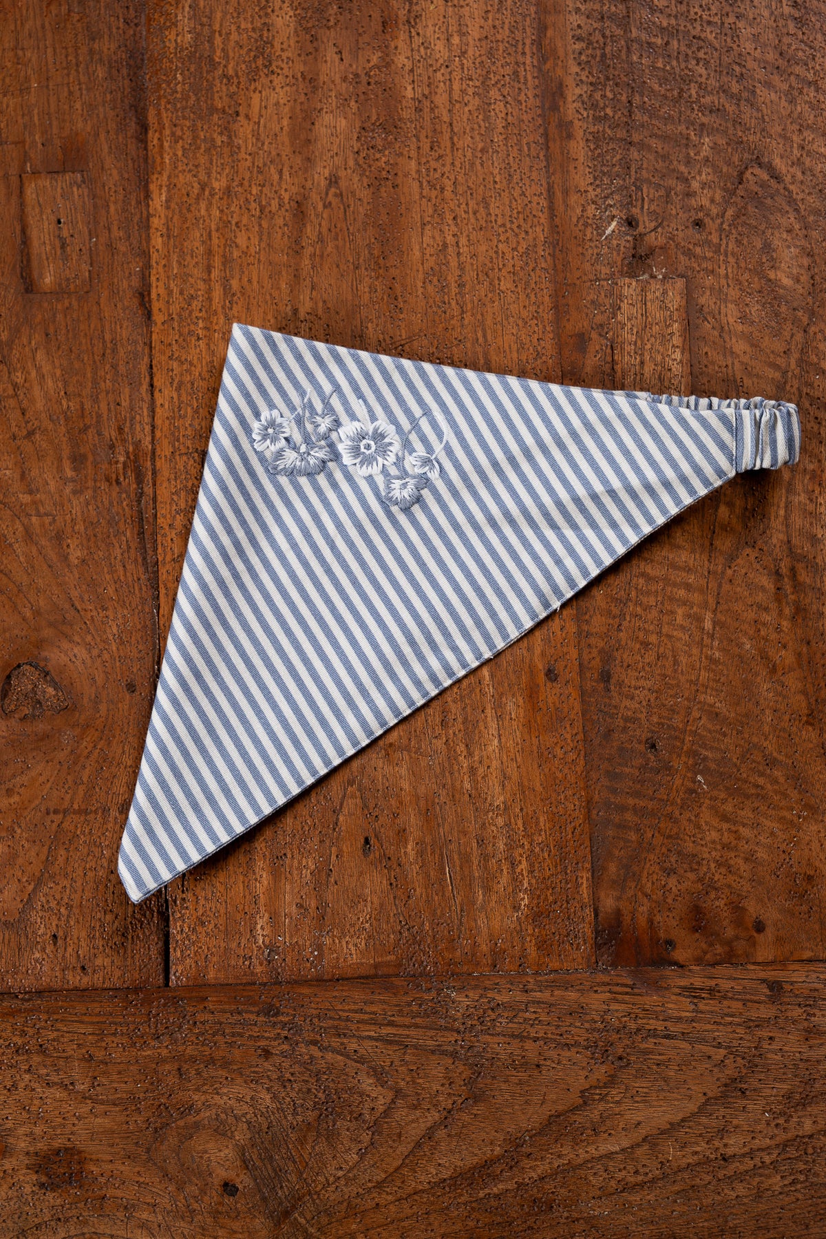 Stripe and Floral Kerchiefs, Set of 2