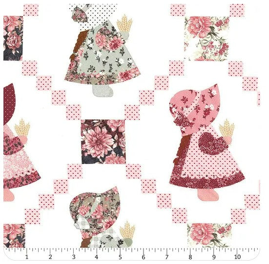 A Walk on the Prairie White 108" Wide, Fabric by the Yard