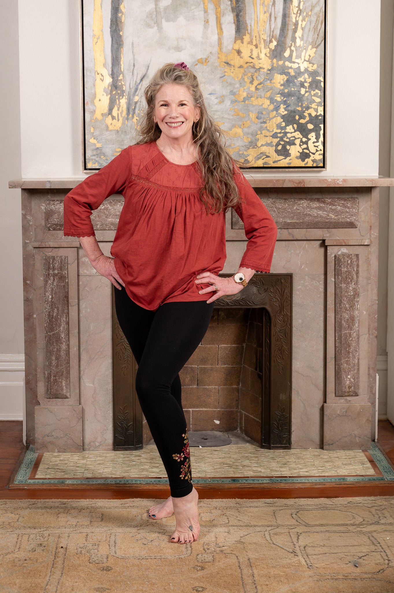 Tapestry Legging in Black