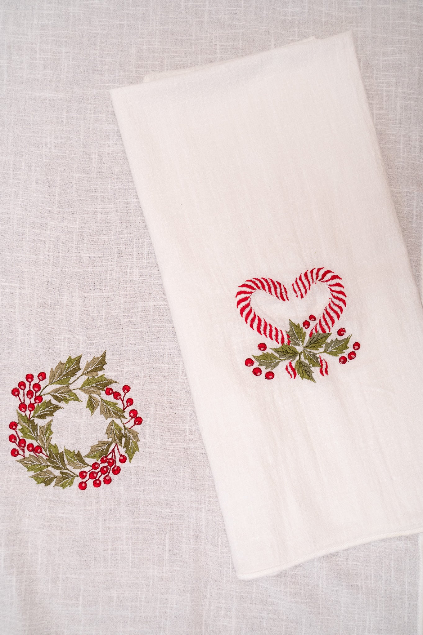 Feel the Love Holiday Tea Towels, Set of 2