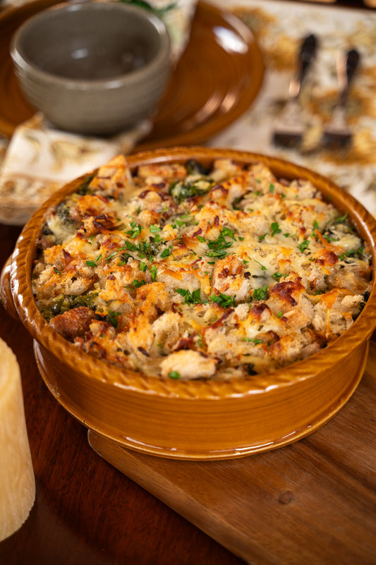 Cinnamon Glaze Quiche Dish