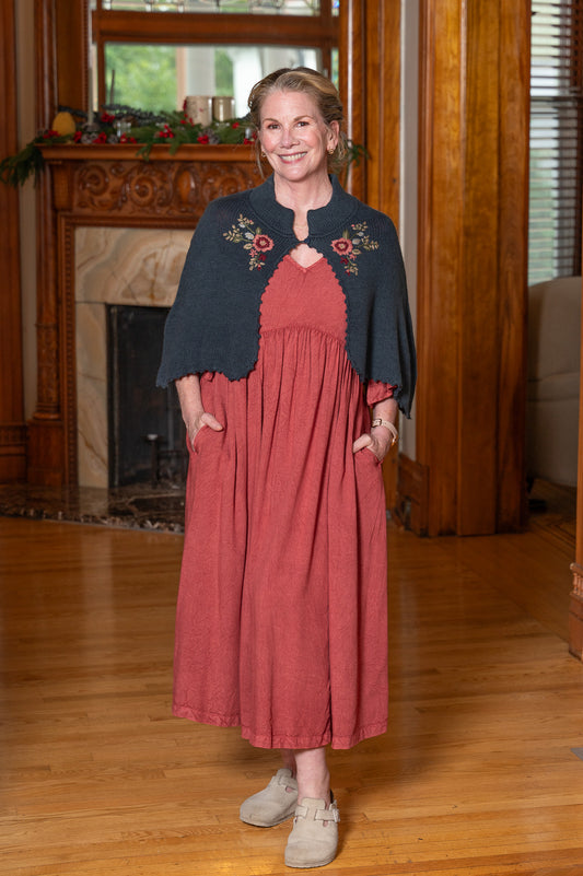 French Rose Sweater Capelet