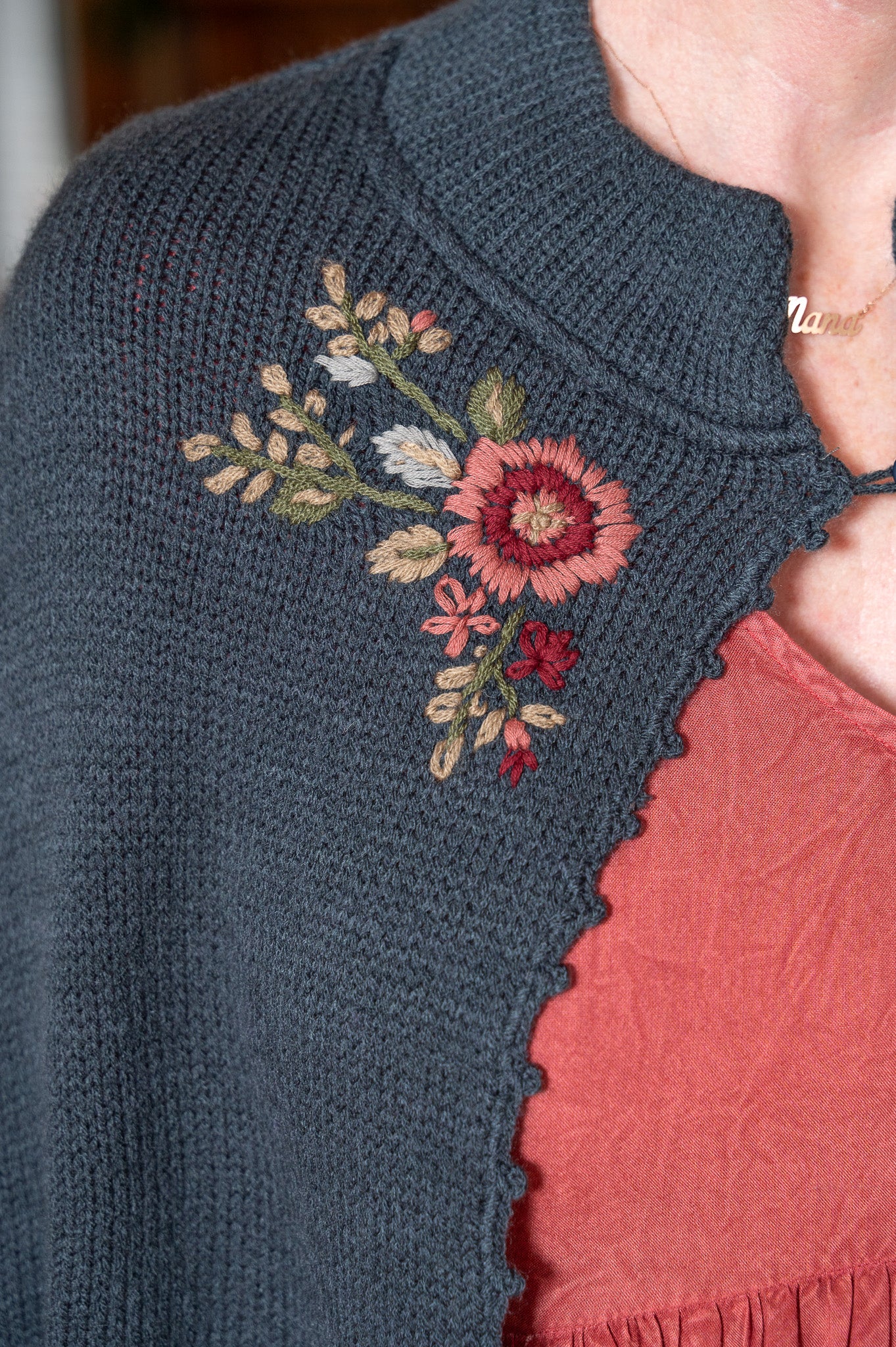 French Rose Sweater Capelet