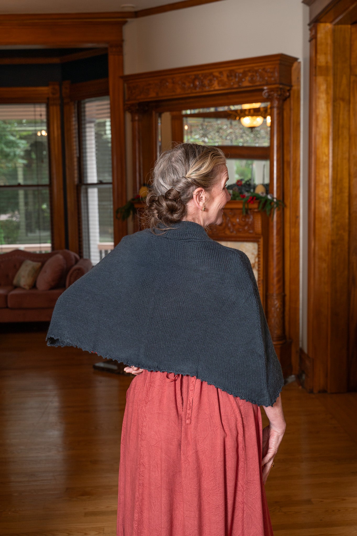 French Rose Sweater Capelet