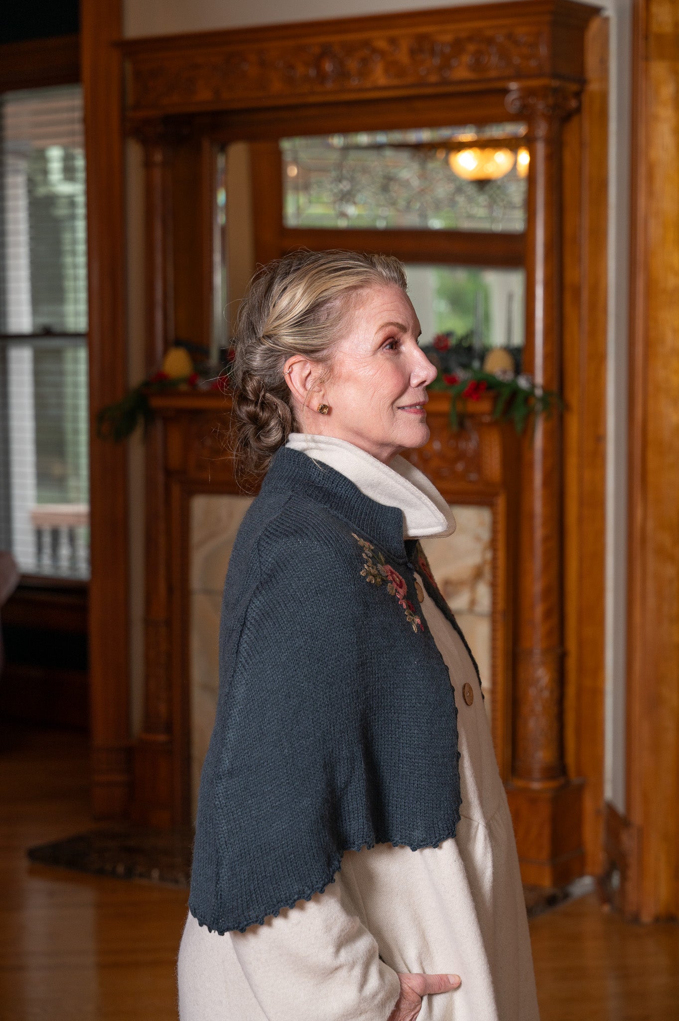 French Rose Sweater Capelet