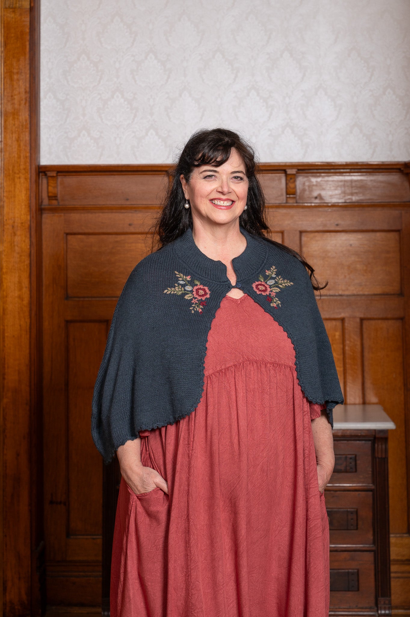 French Rose Sweater Capelet