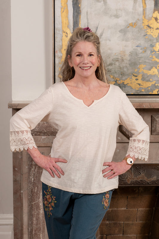 The Notch Lace Tee
