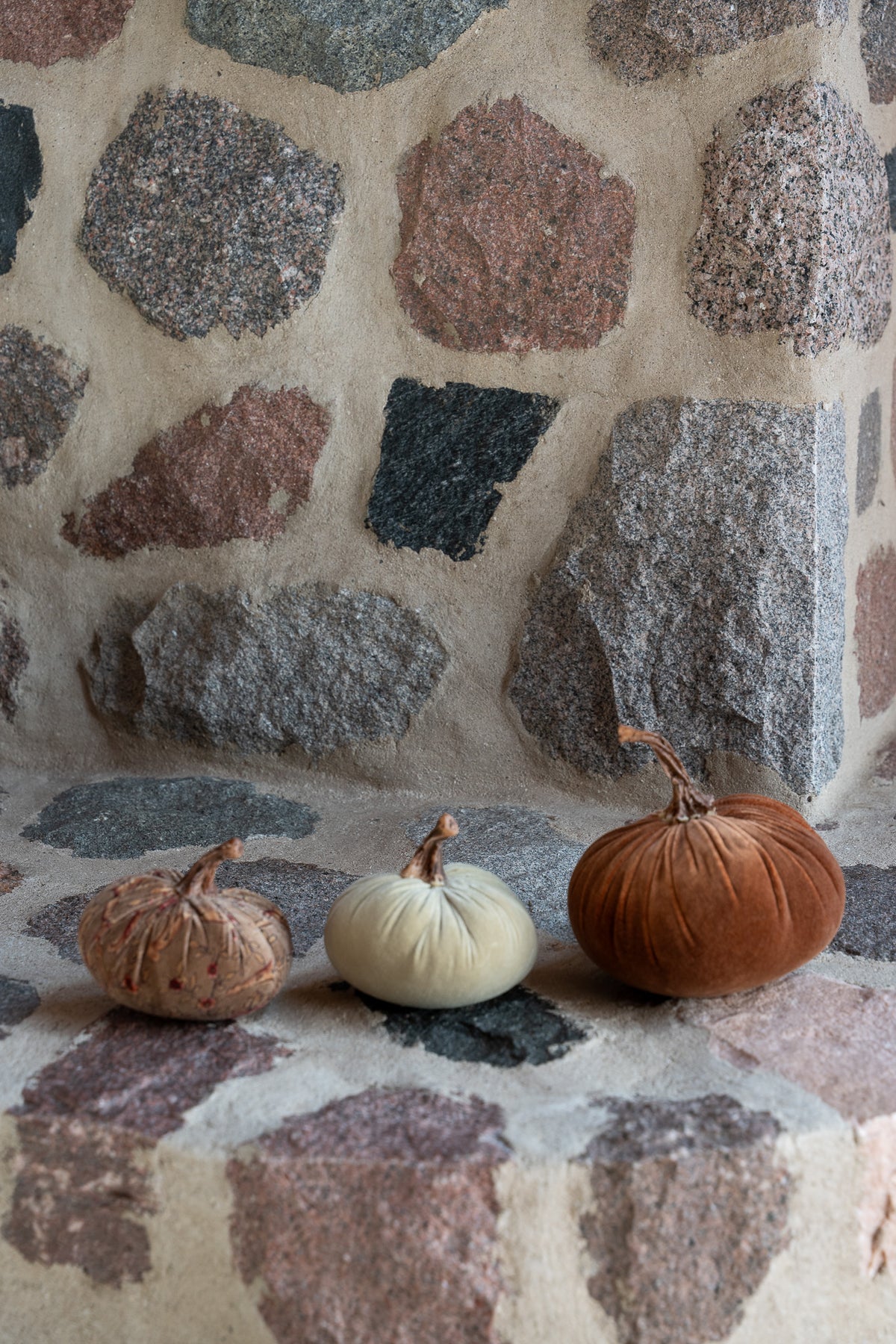 Velveteen Pumpkins, Set of 3