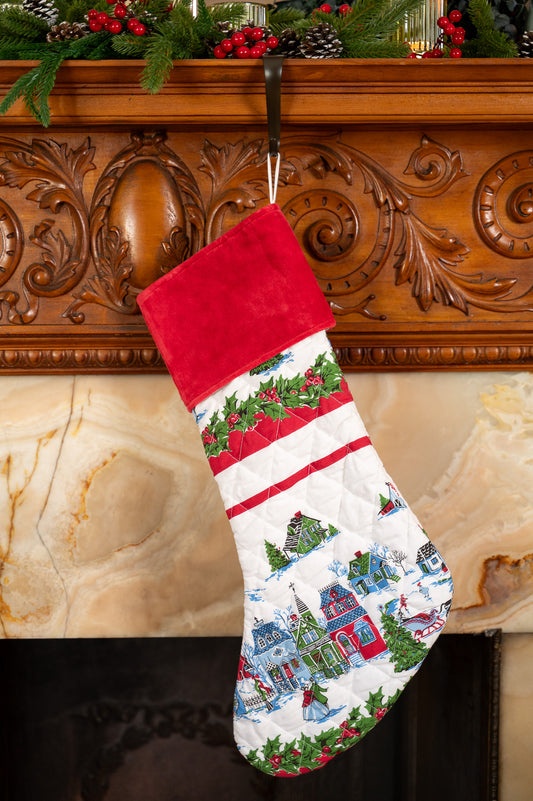 Christmas Village Stocking