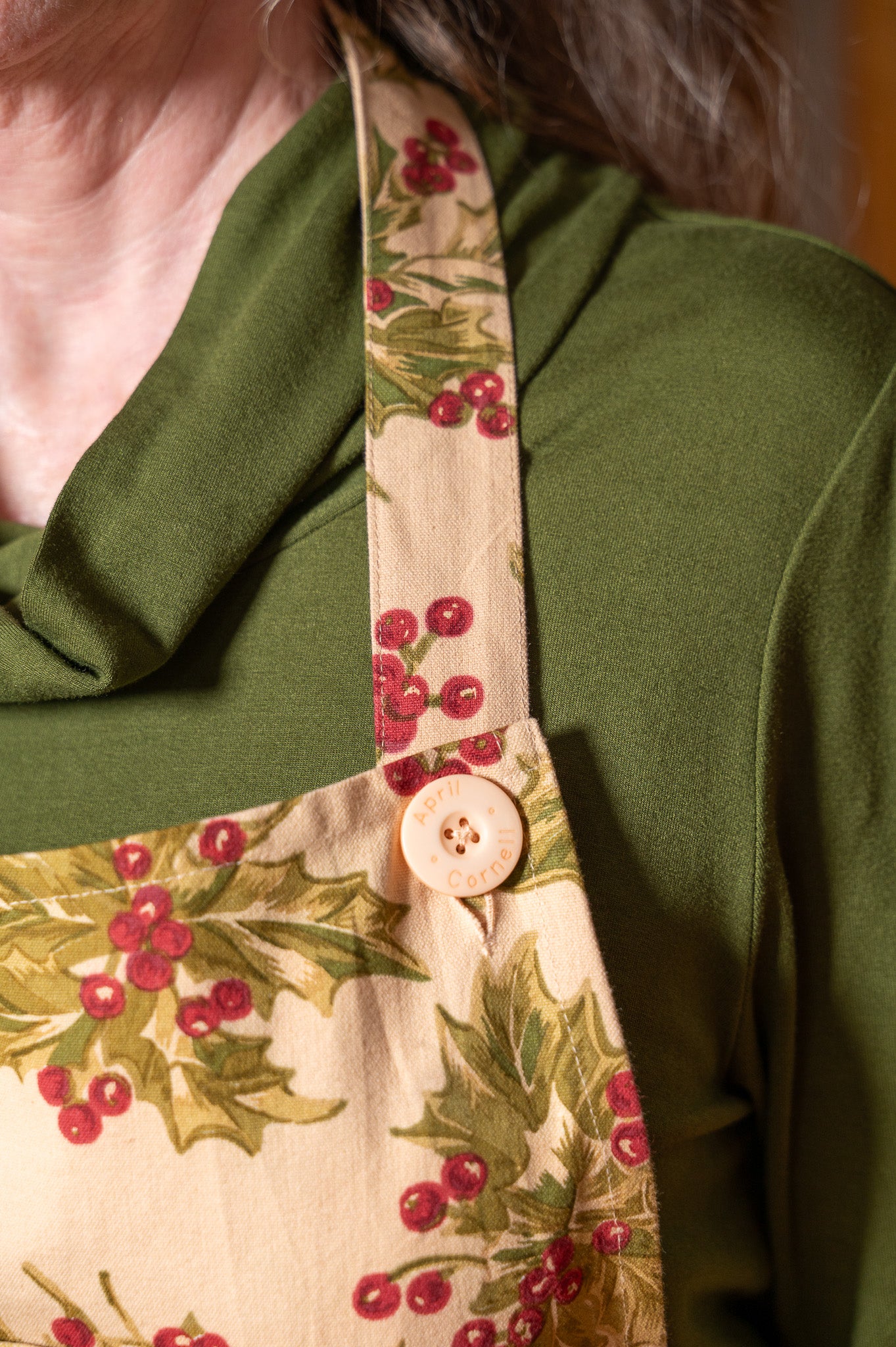 Holly Winterberry Chef Apron