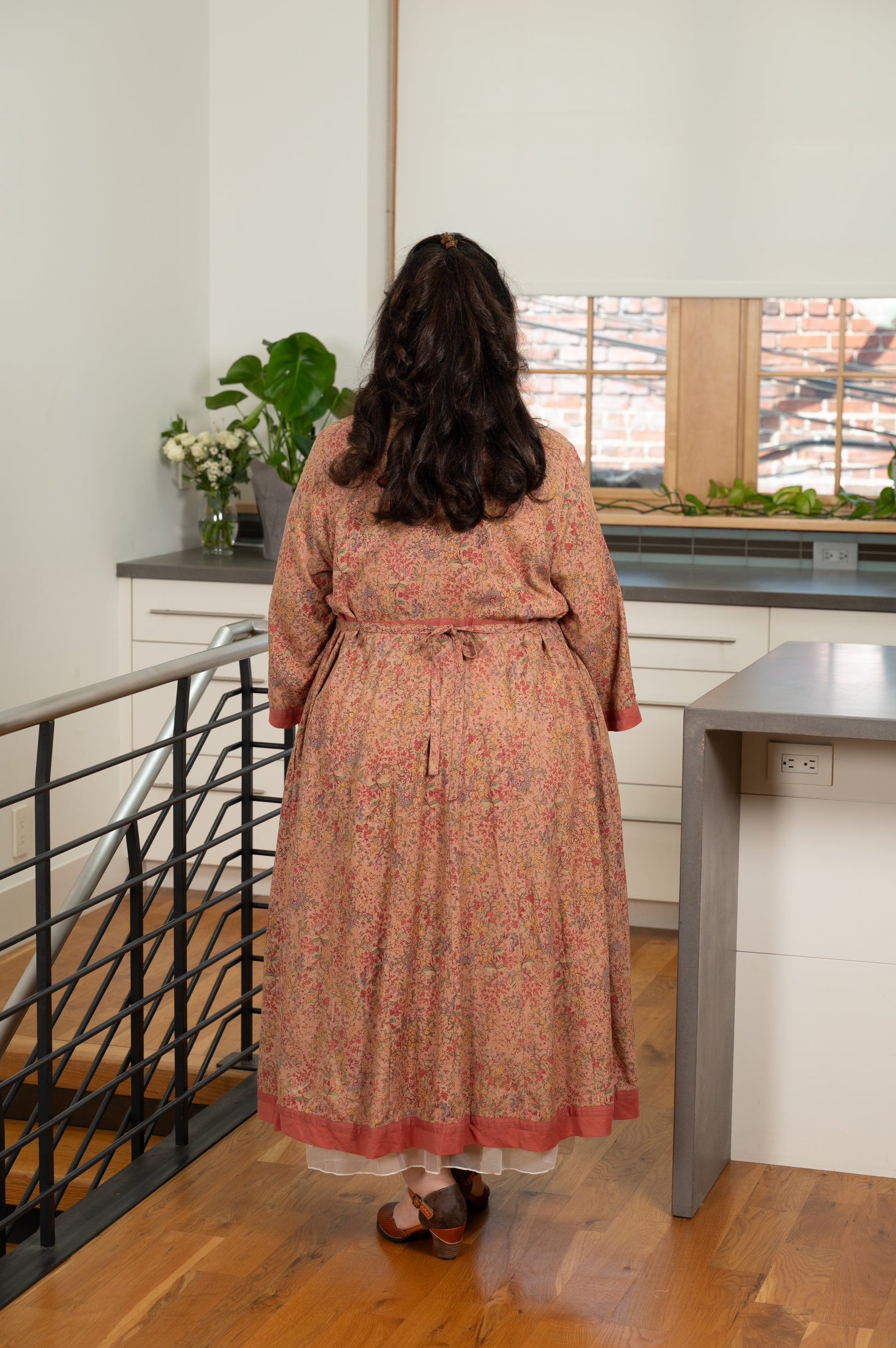 modern prairie dress pattern April Cornell Women's Floral Rayon Dress, XL