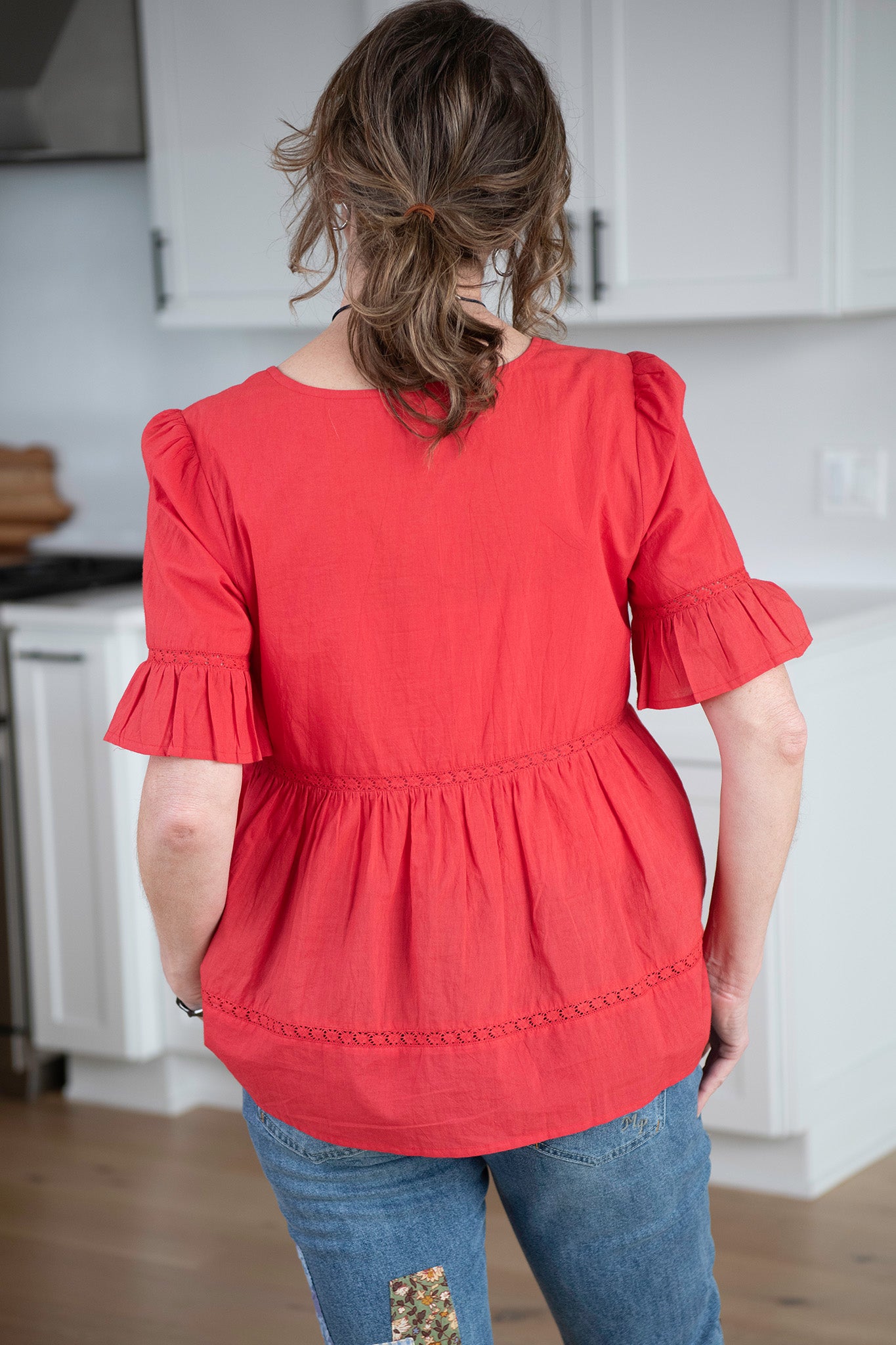 Bianca Blouse in Red