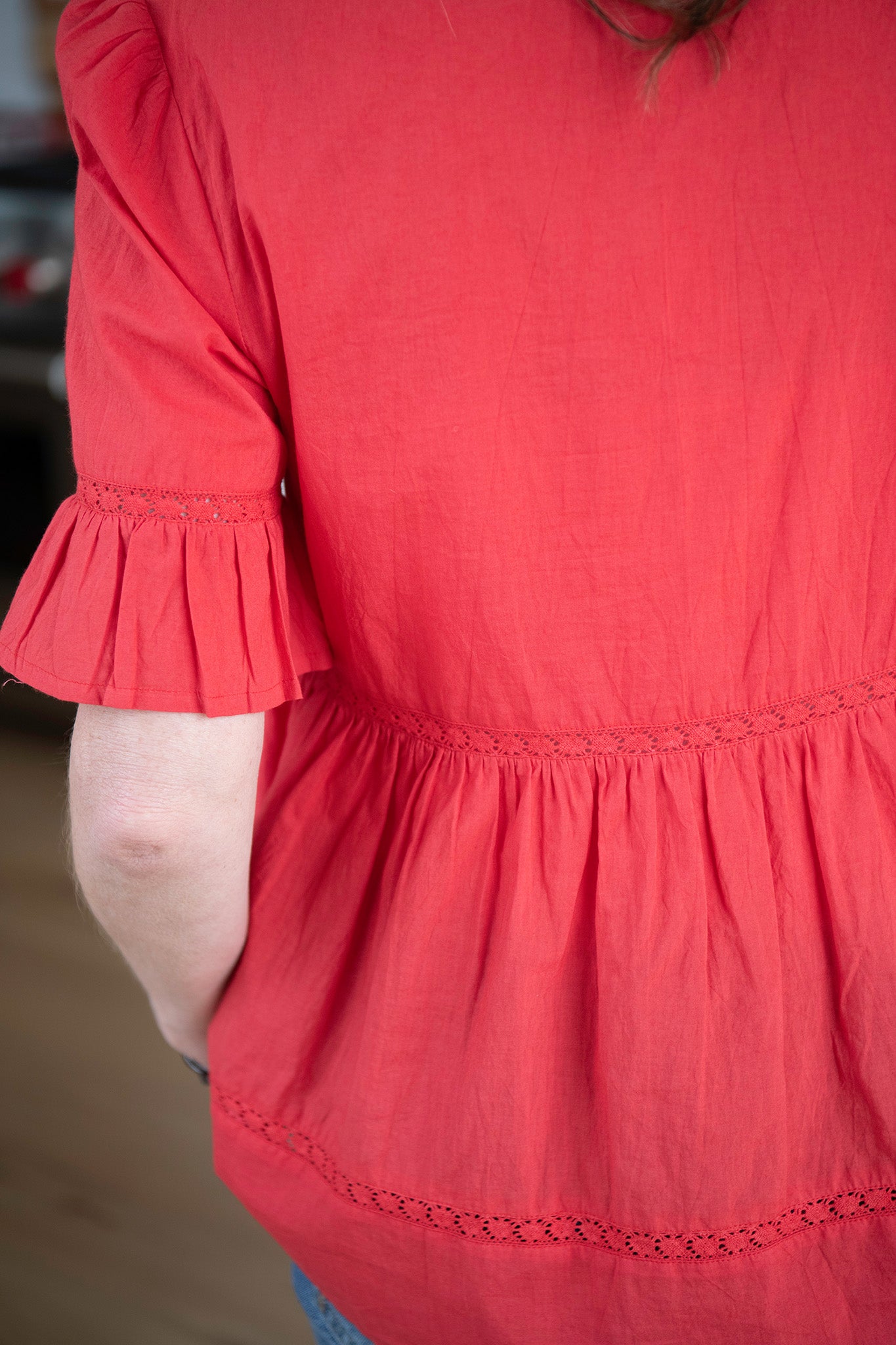 Bianca Blouse in Red