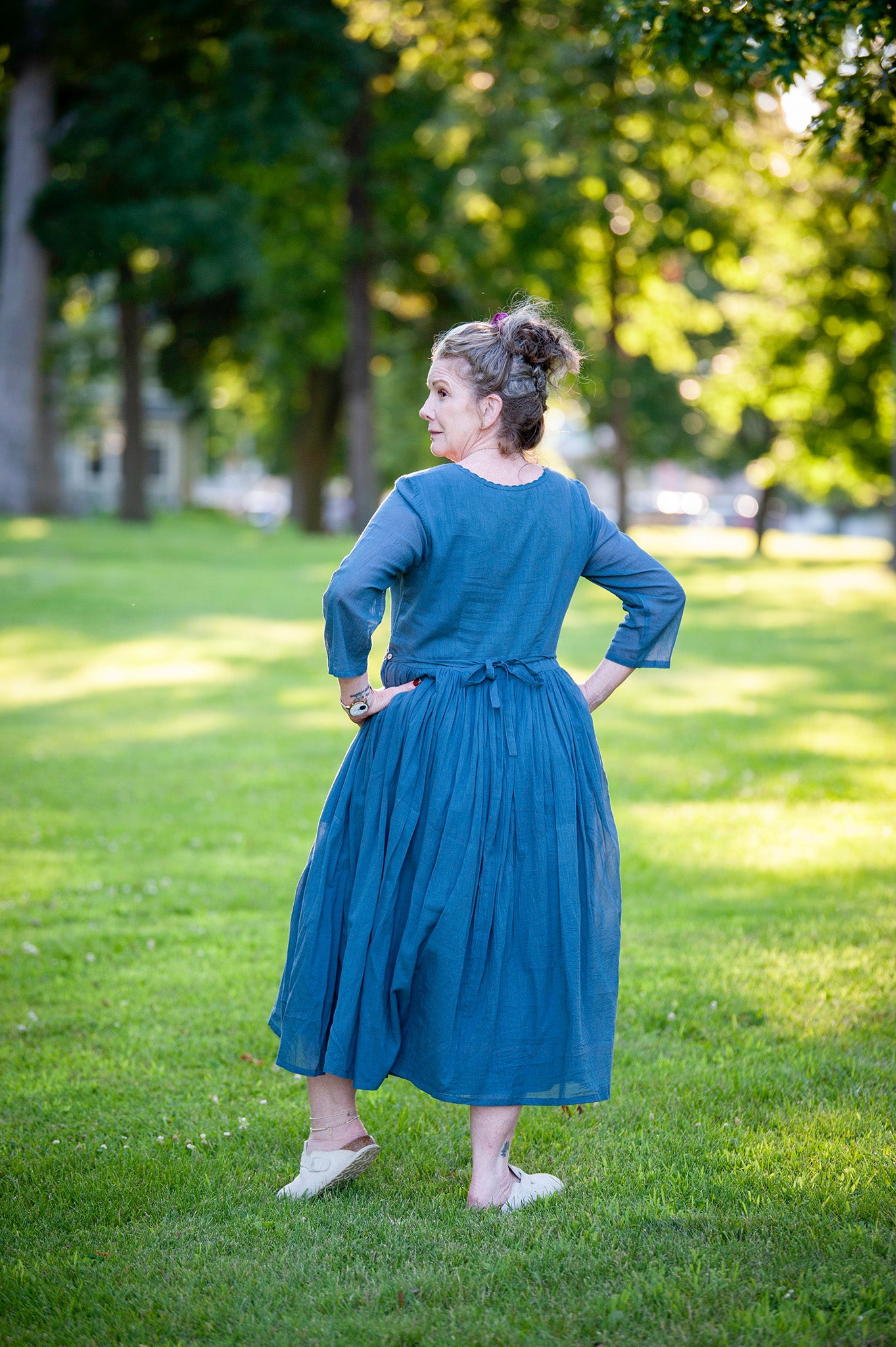 Bronte Dress in Dark Slate