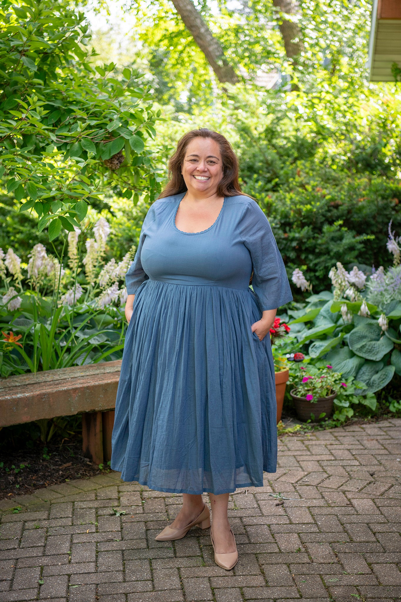 Bronte Dress in Dark Slate