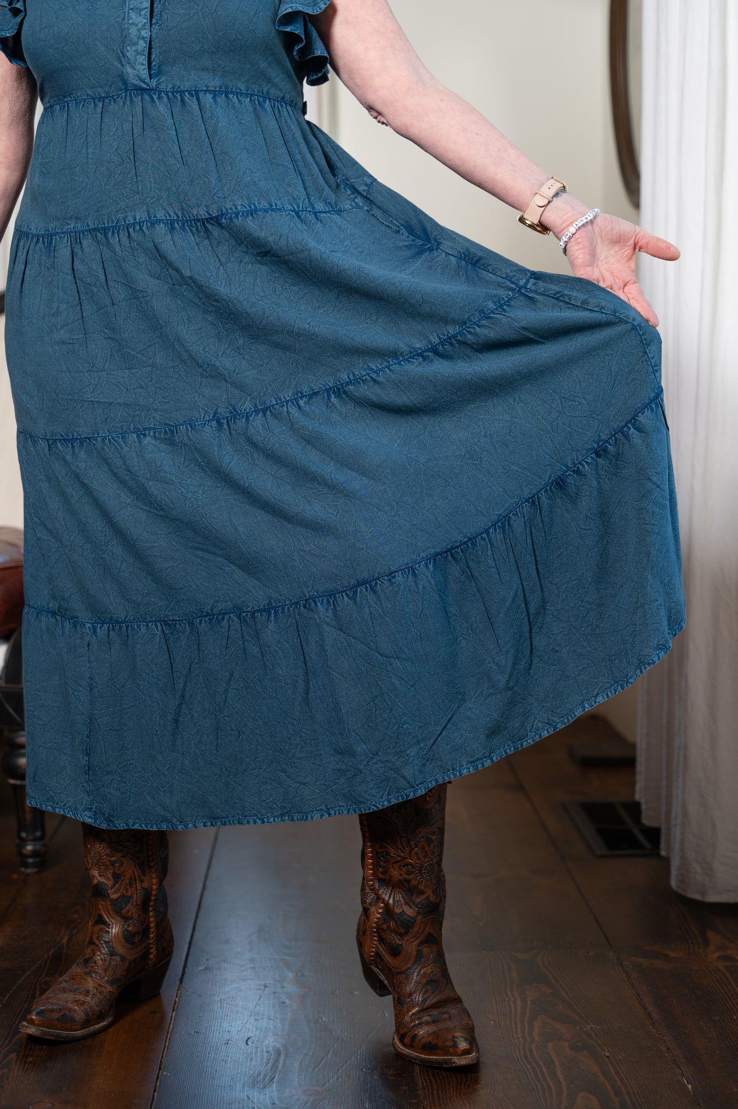 Cecelia Dress in Sunwashed Blue