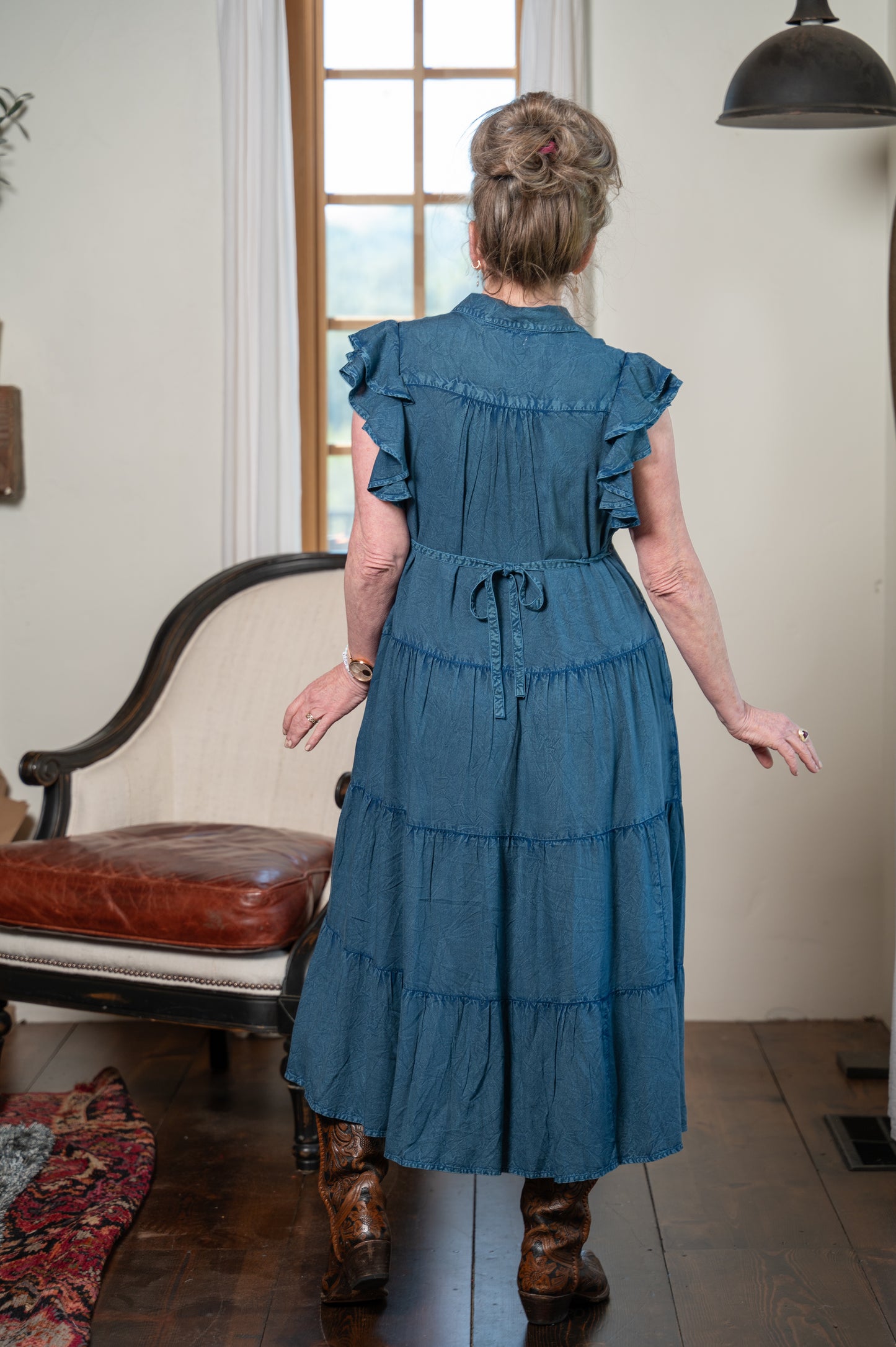 Cecelia Dress in Sunwashed Blue
