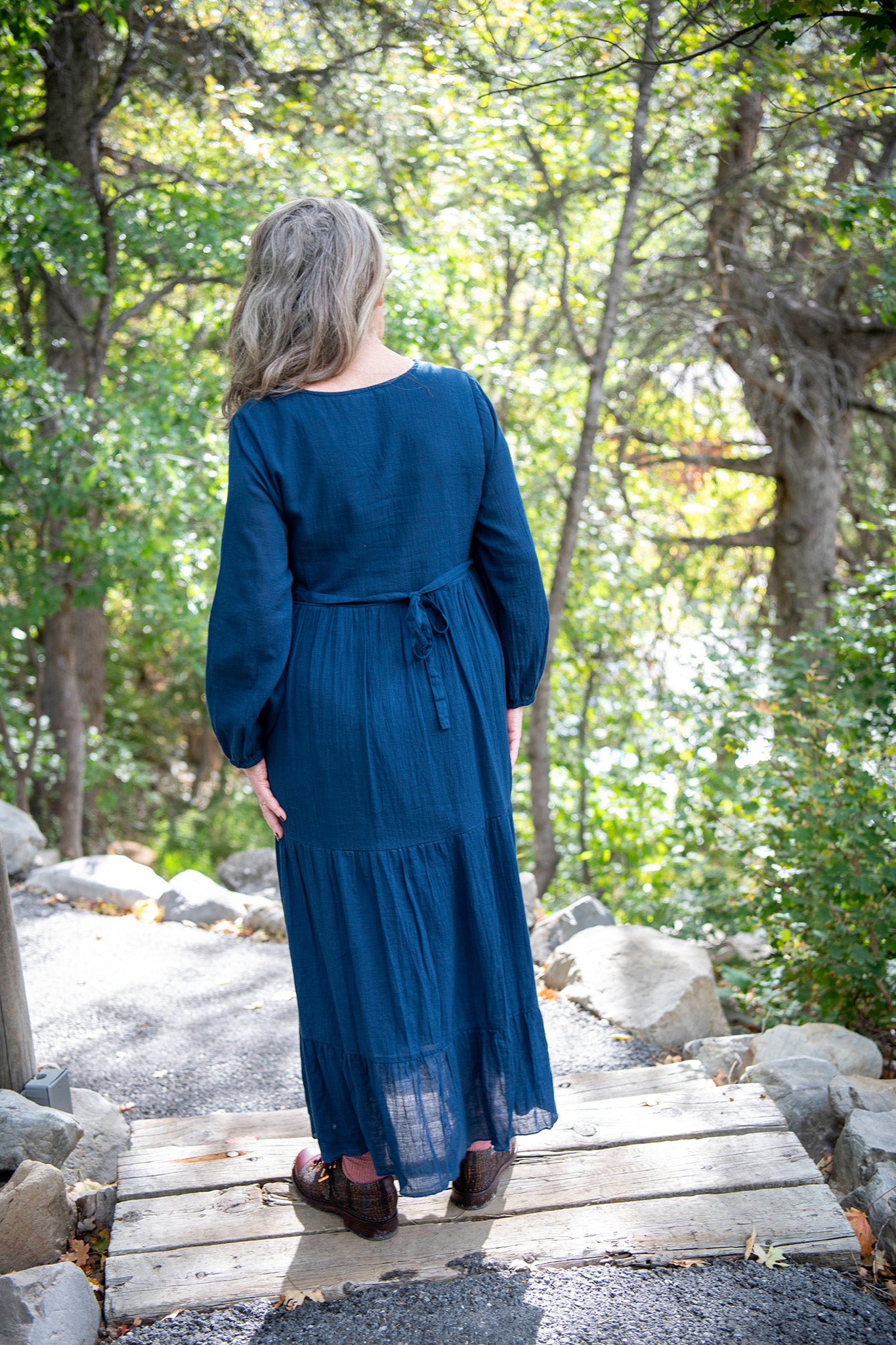 Concerto Prairie Dress in Inky Blue