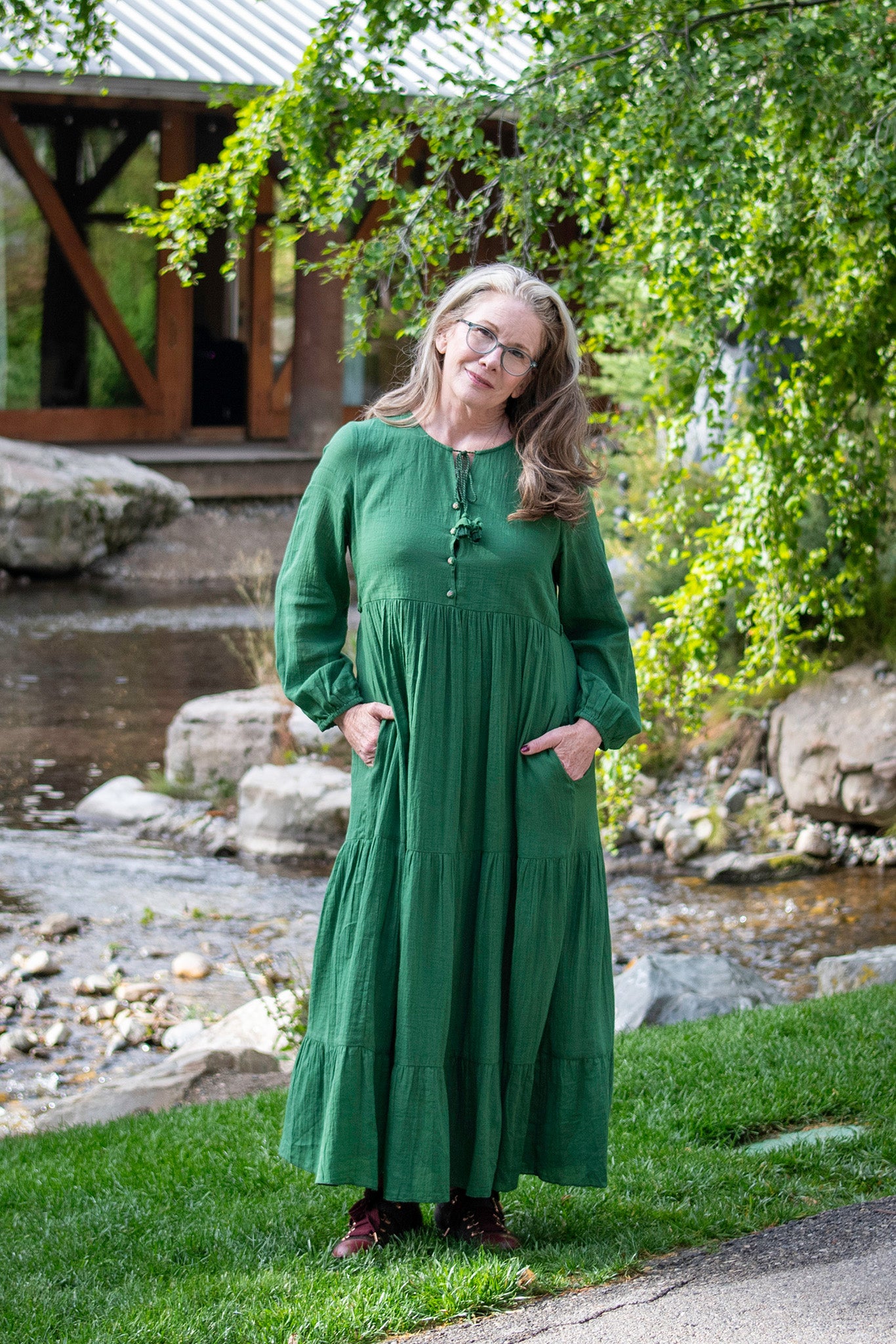 Concerto Prairie Dress in Green