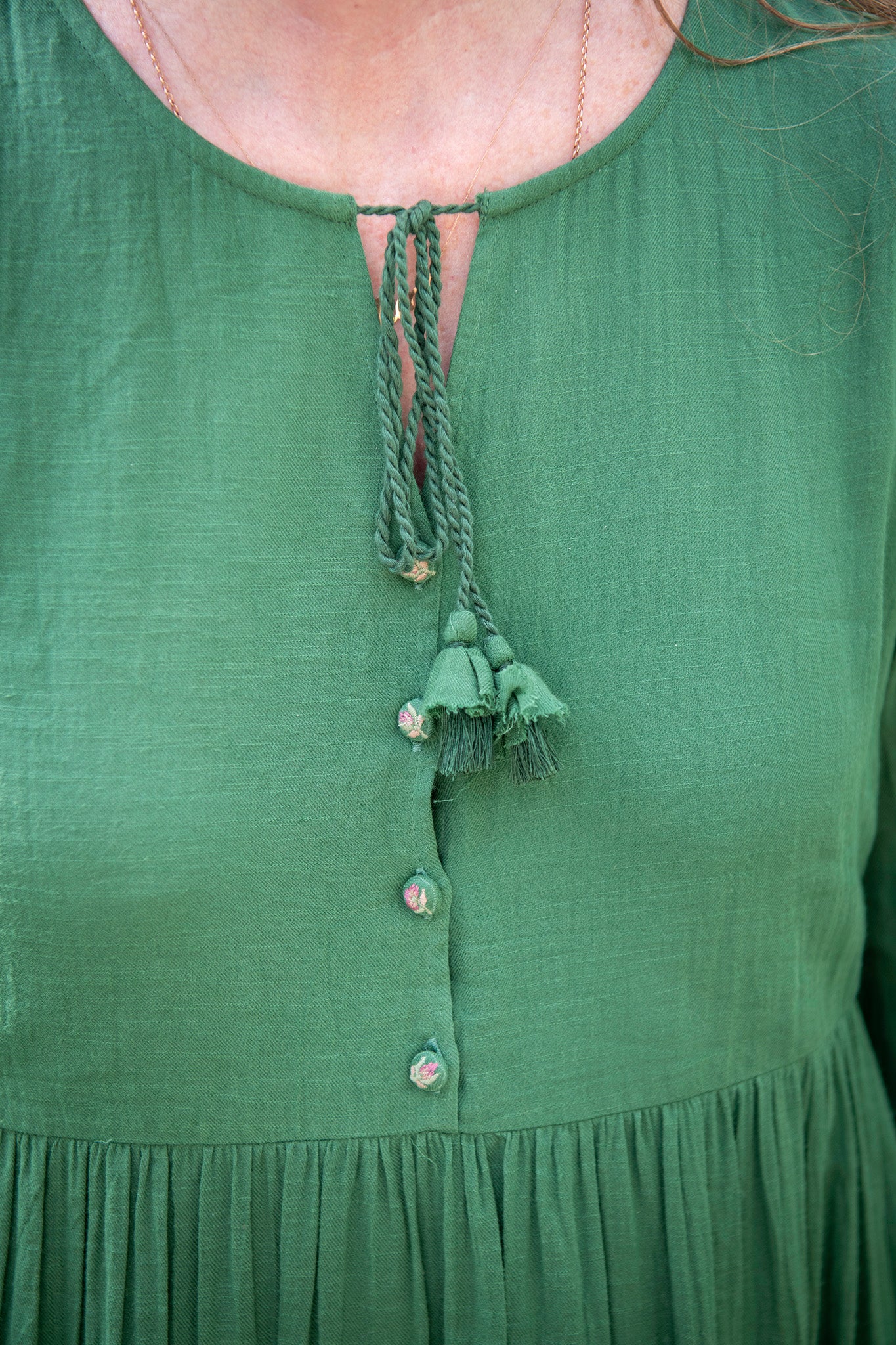 Concerto Prairie Dress in Green