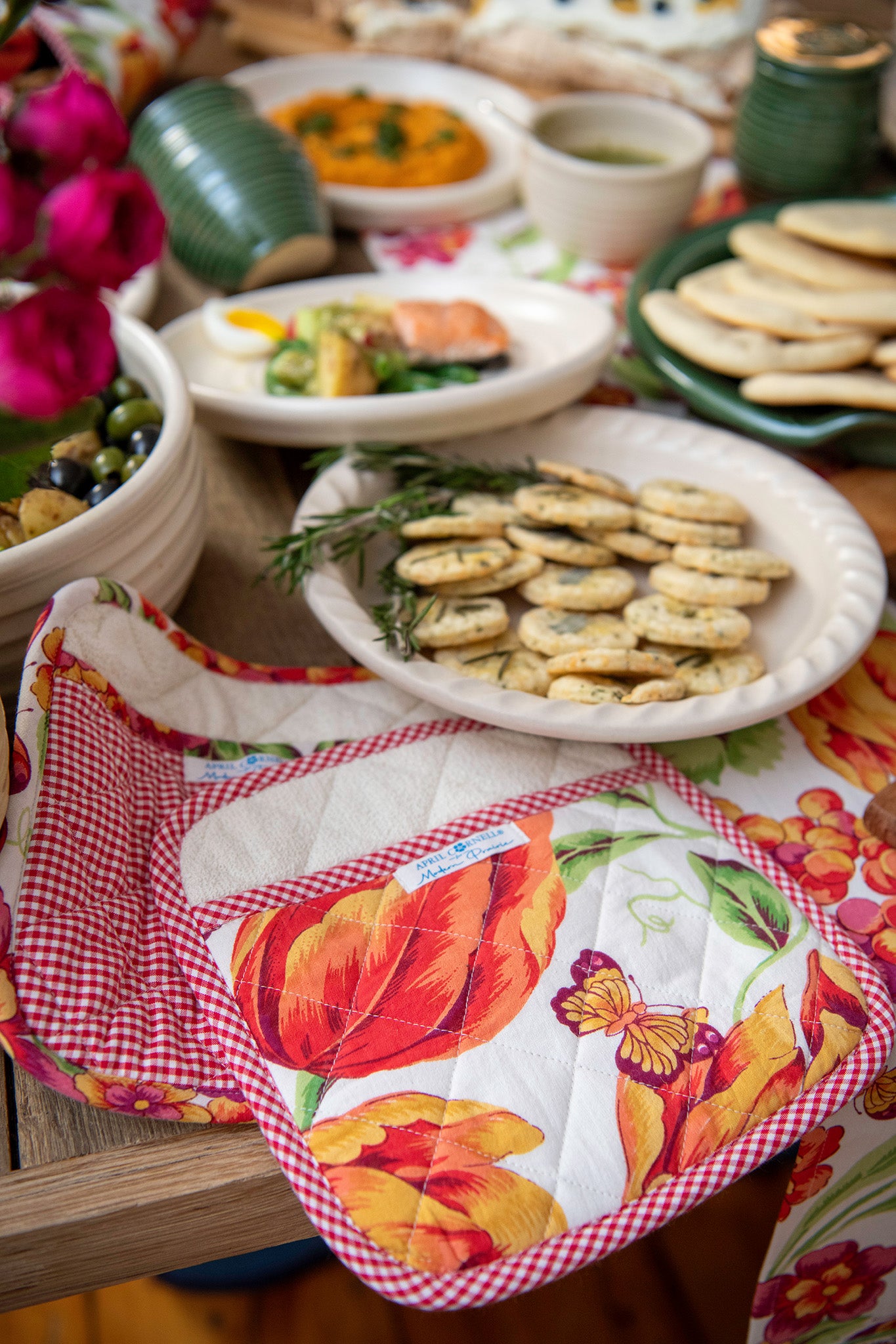 Cornucopia Terry Potholders, Set of 2