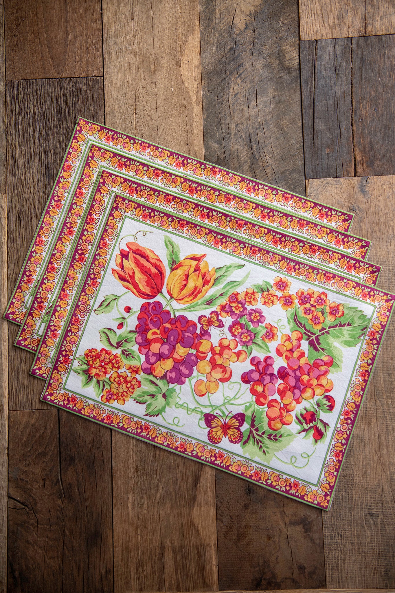 Cornucopia Canvas Placemats, Set of 4