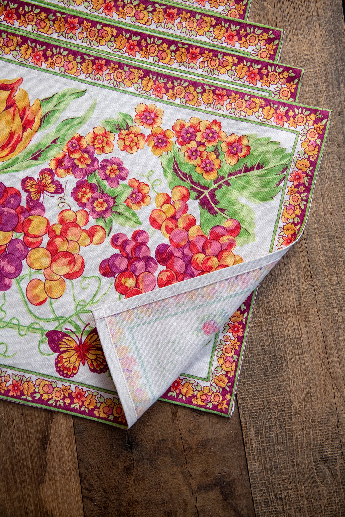 Cornucopia Canvas Placemats, Set of 4