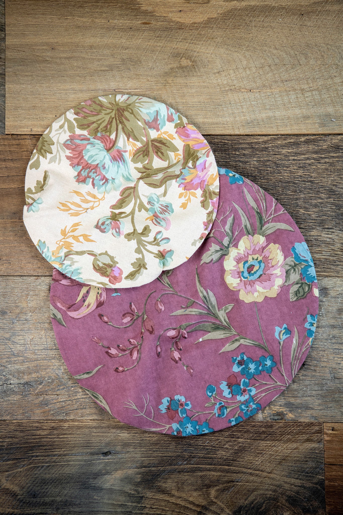 Cottagecore Patchwork Bowl Covers, Set of 2