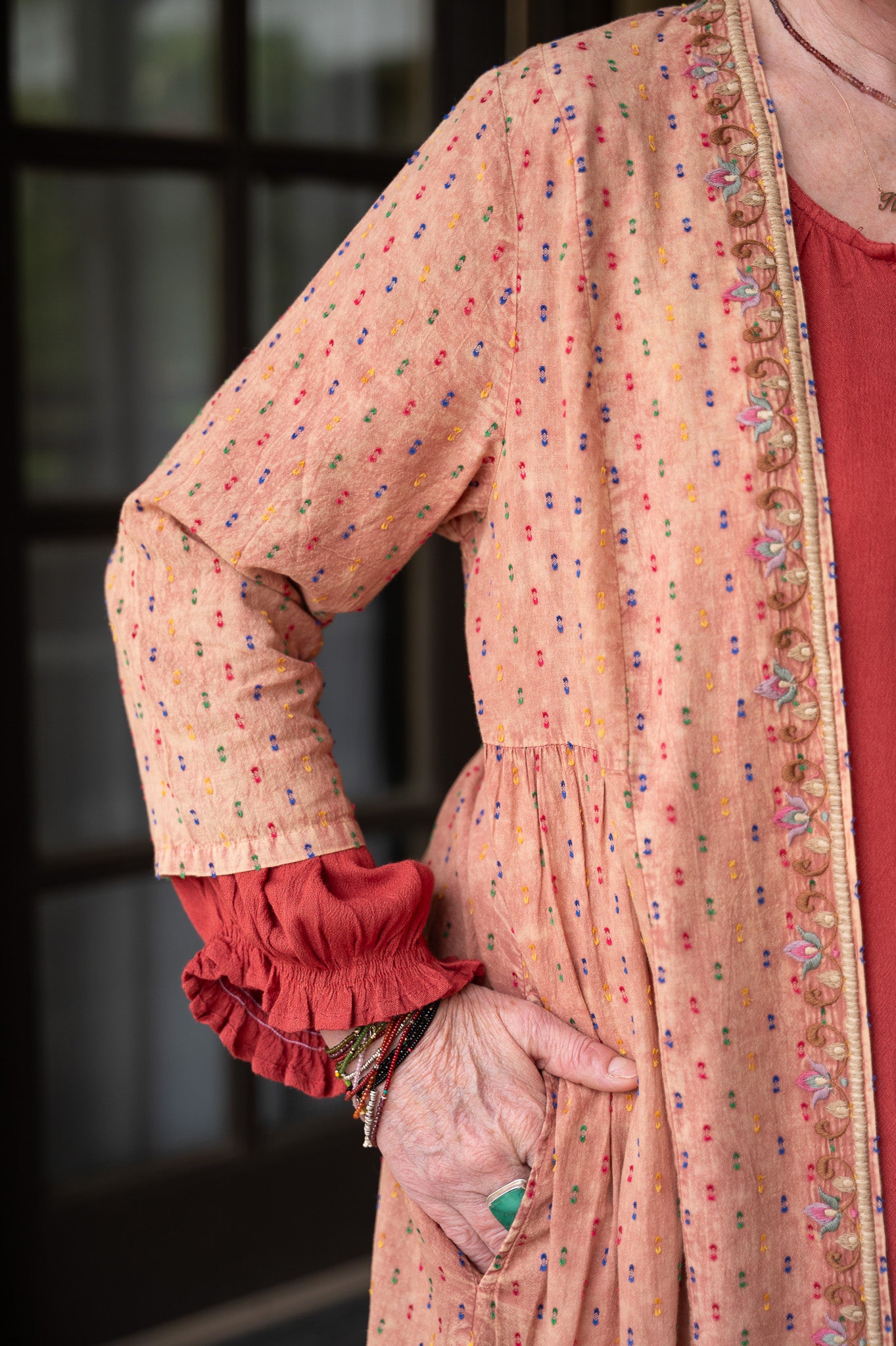 Curiosity Embroidered Duster
