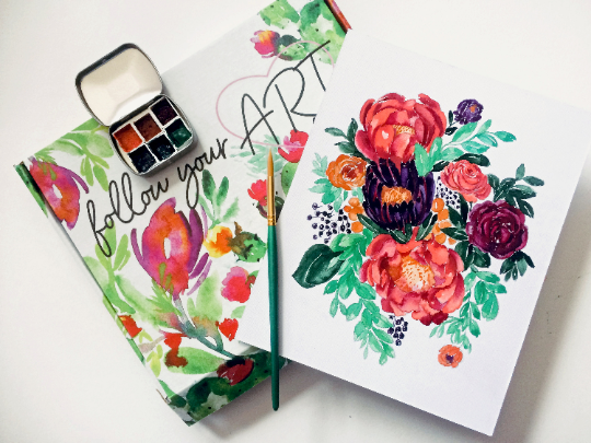 Romantic Florals Watercolor Kit