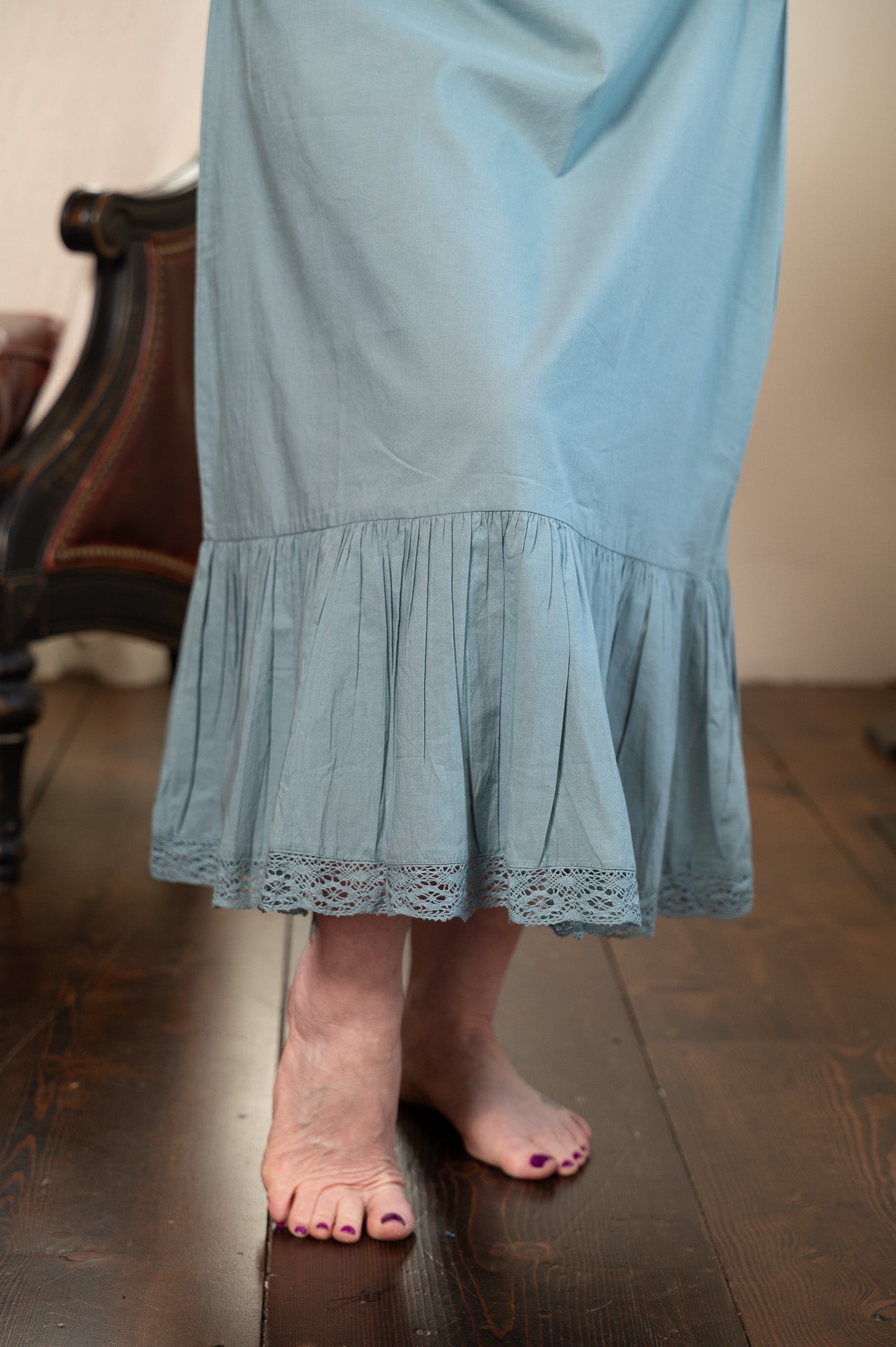 The Eden Slip in Teal (scoop neck)