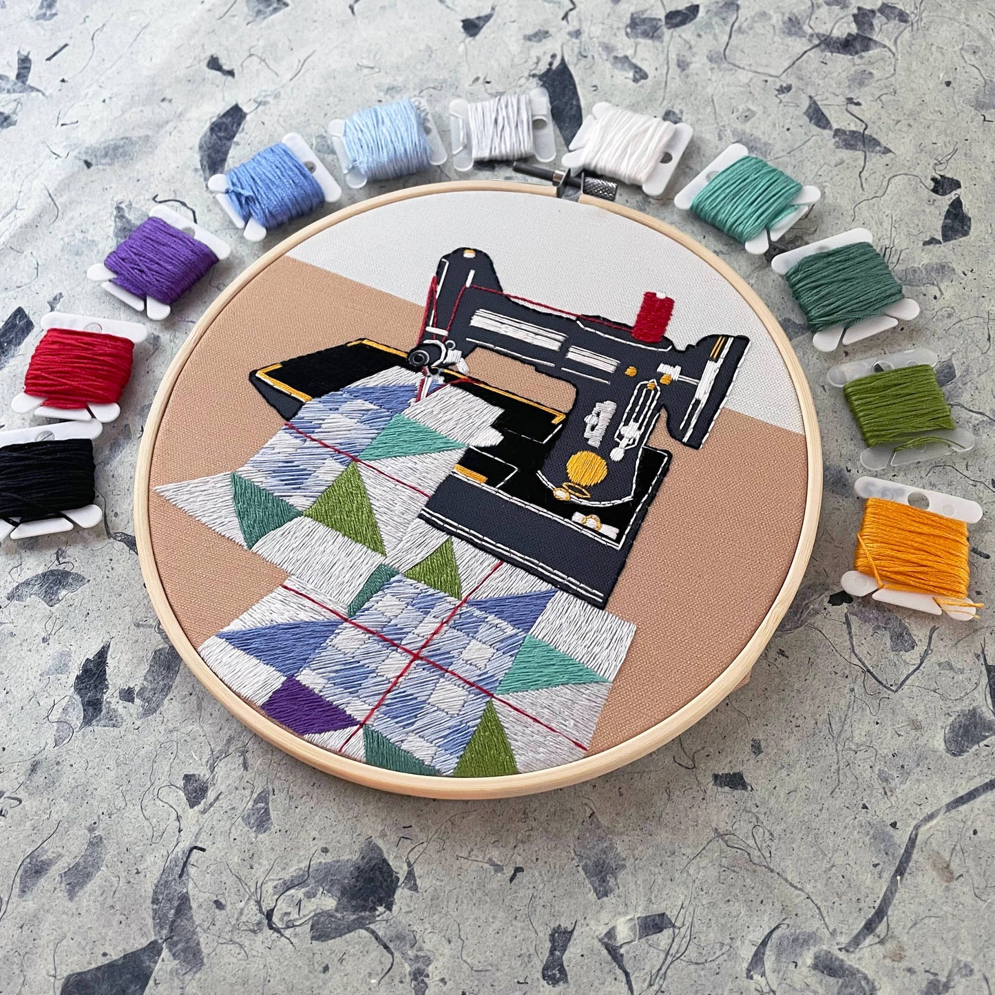 "Sew Iconic!" DIY 8" Embroidery Kit
