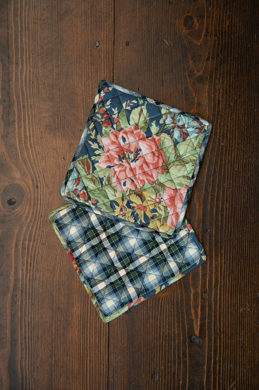 Eternal Rose Potholders, Set of 2