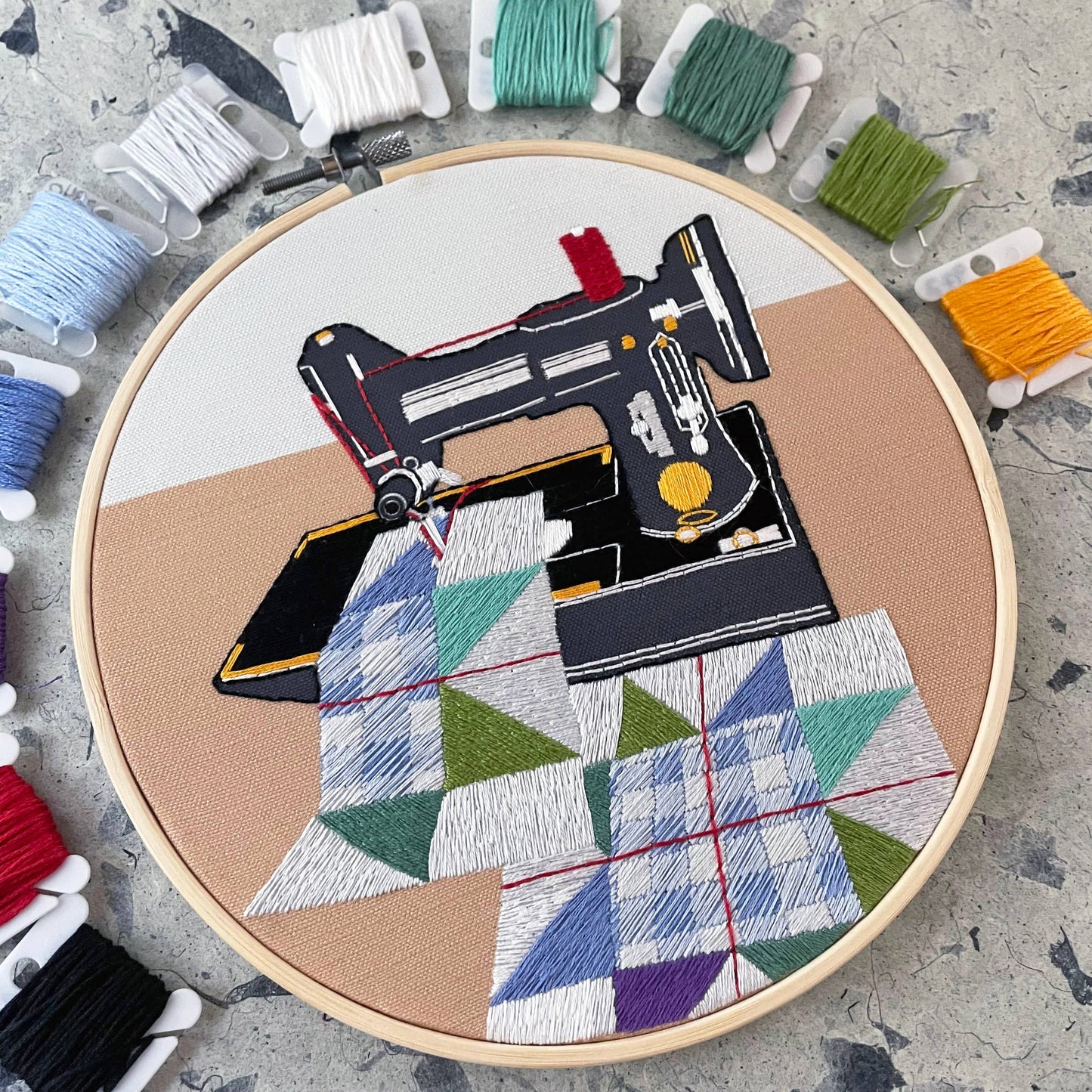 "Sew Iconic!" DIY 8" Embroidery Kit