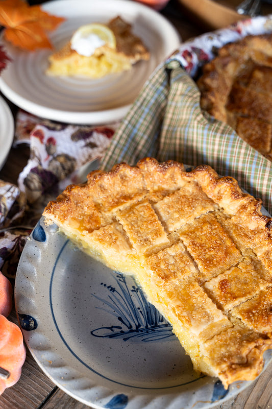 Wildflower Ceramic Pie Plate
