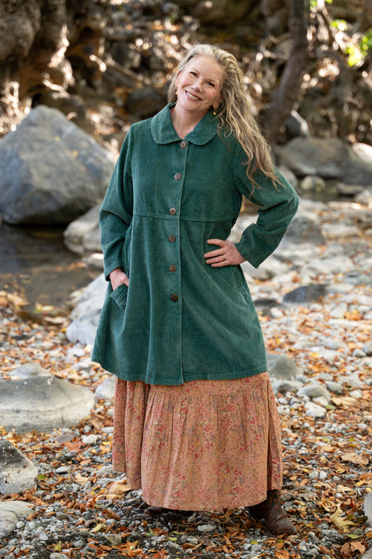 Farmer's Market Cord Jacket in Sunwashed Green