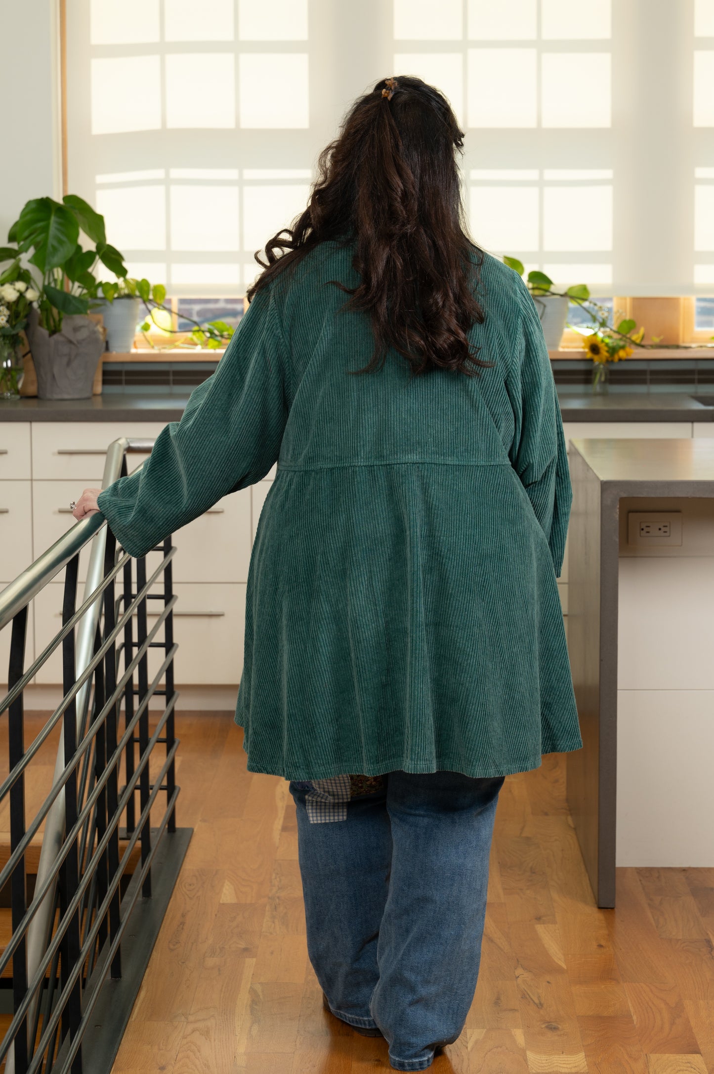 Farmer's Market Cord Jacket in Sunwashed Green