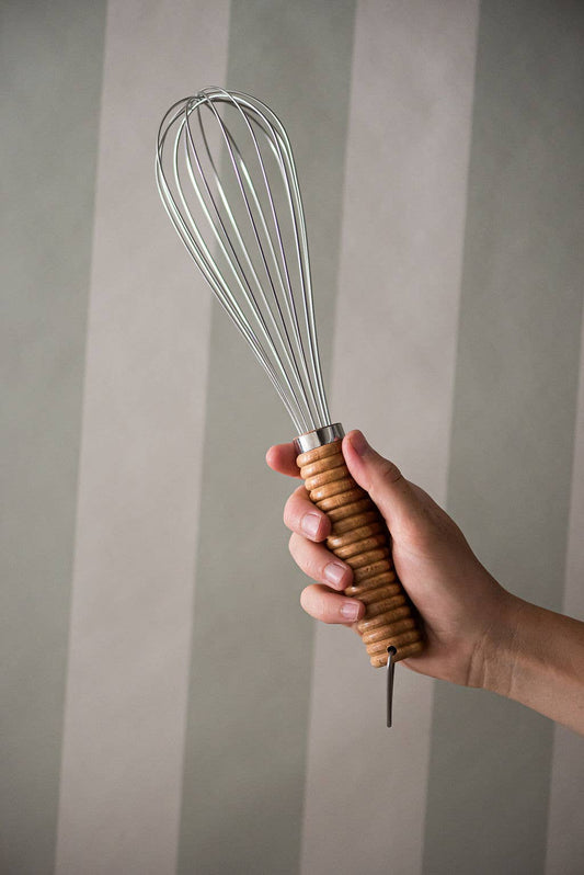 Wooden-Handled Whisk