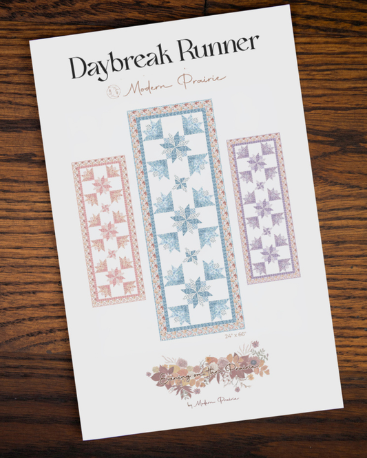 Daybreak on the Prairie: Table Runner Pattern (Digital Edition)