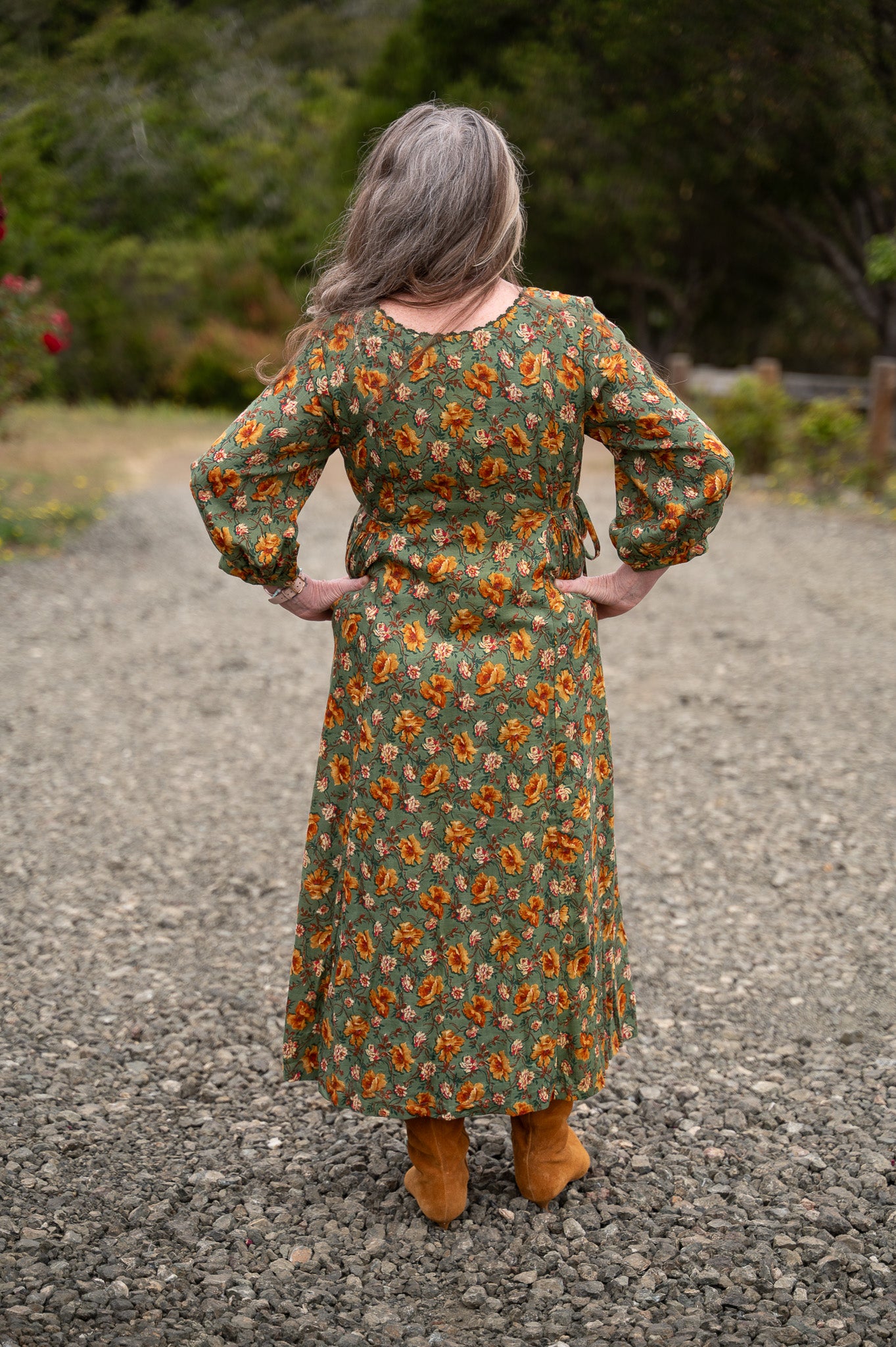 The Golden Flower Dress