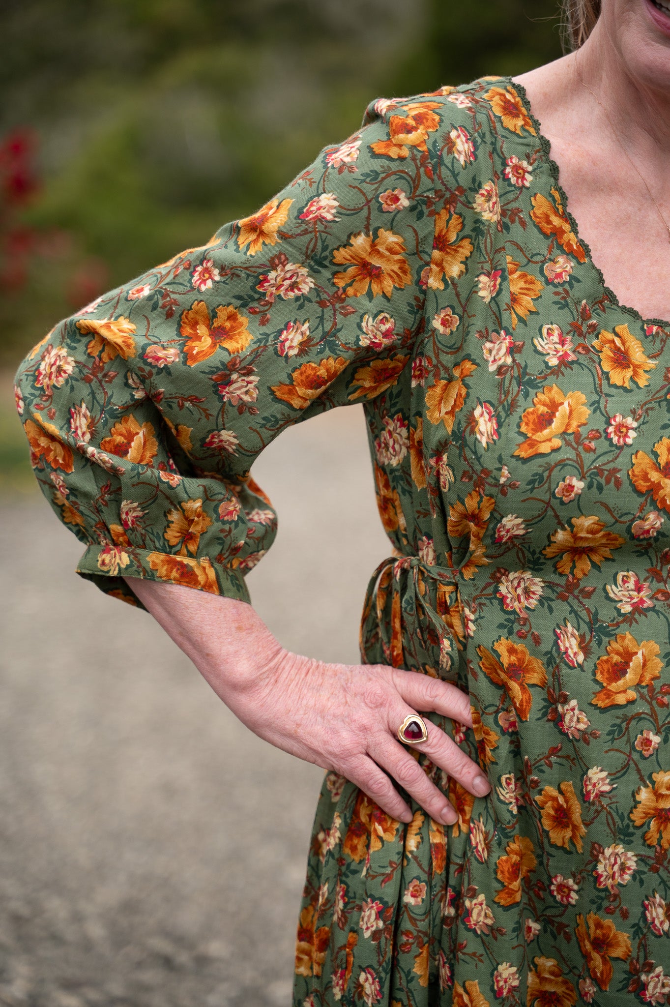 The Golden Flower Dress