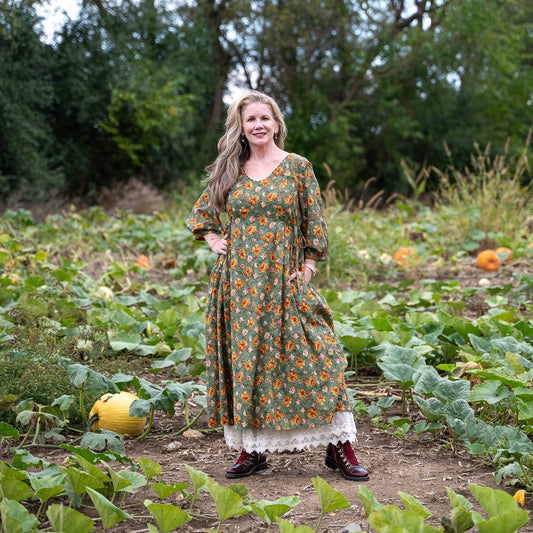 The Golden Flower Dress