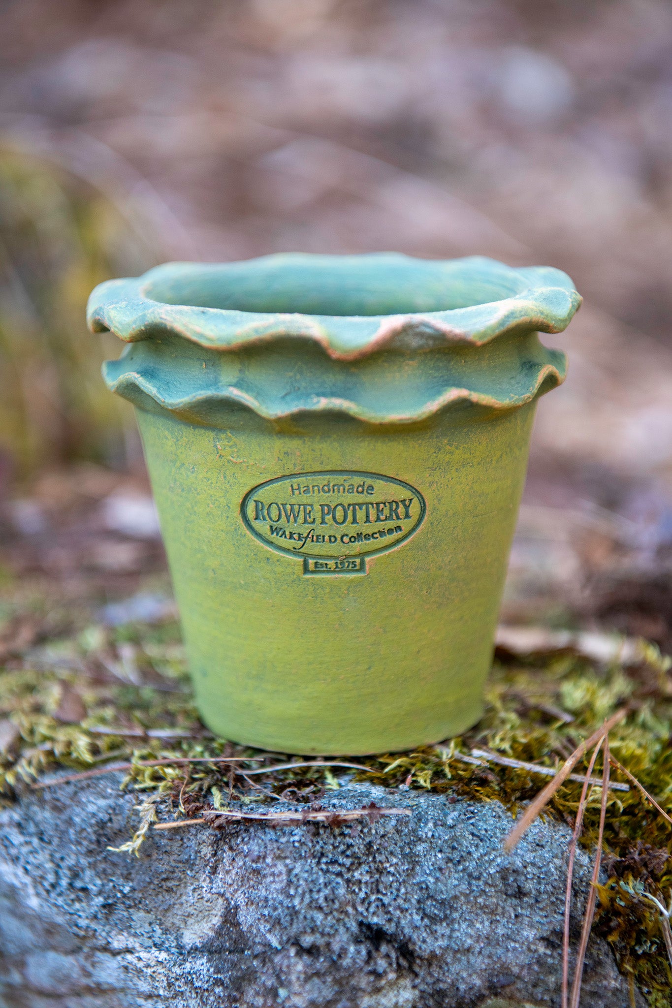 Galena Garden Pot in Washed Green — Mini