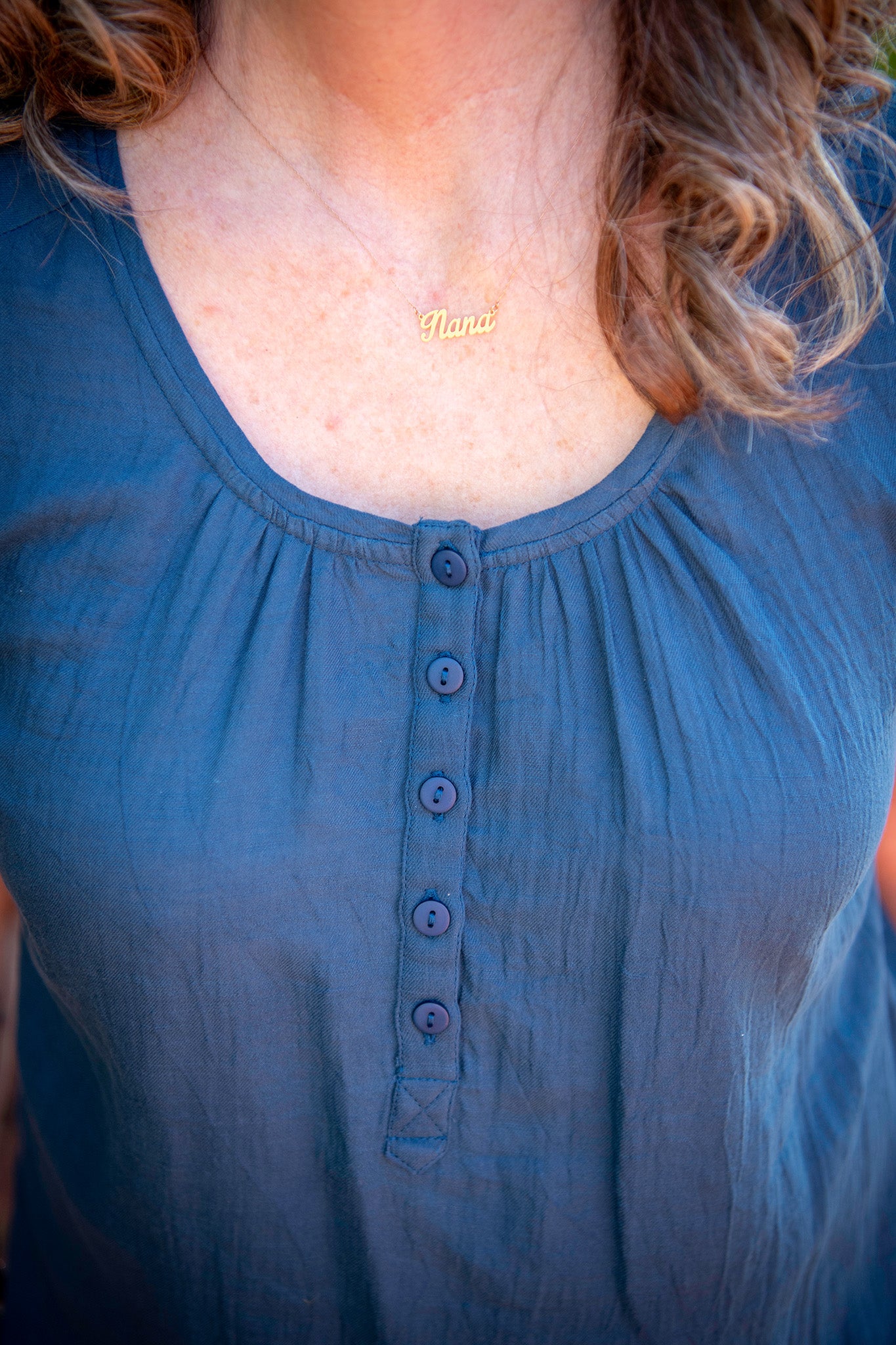 The Judy Blouse in Navy