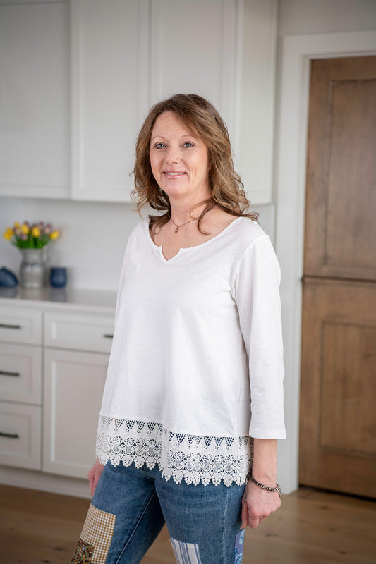 Lovely Lacey Long Sleeve Tee