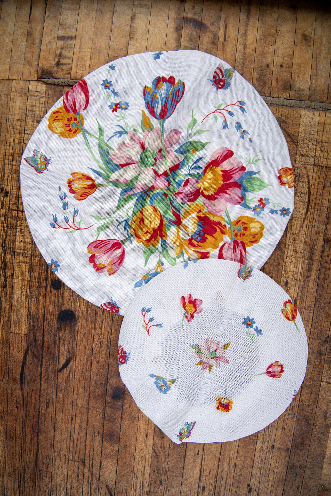 Laura's Garden Bowl Covers, Set of 2