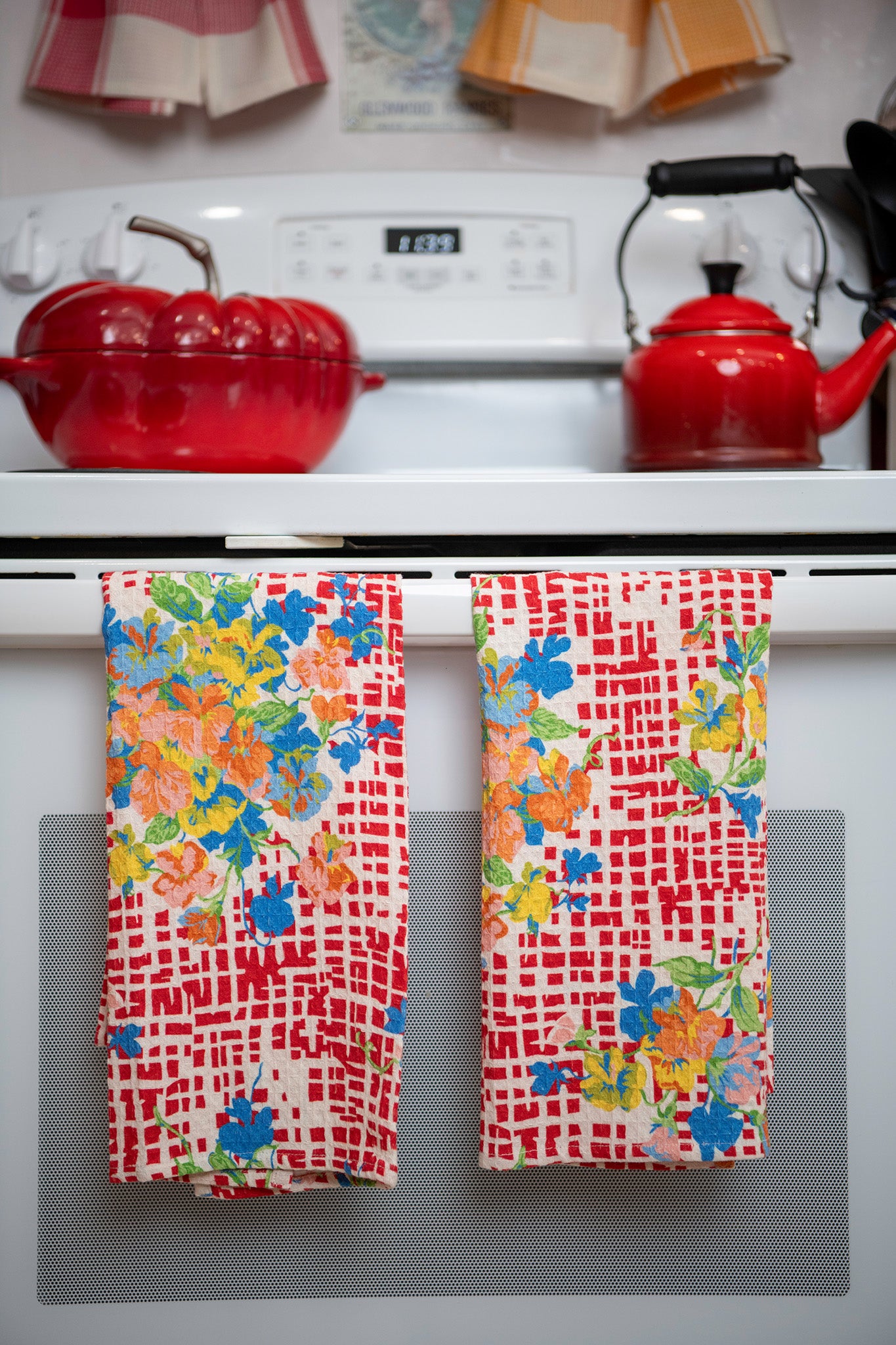 Lisbon Rose Tea Towels, Set of 2